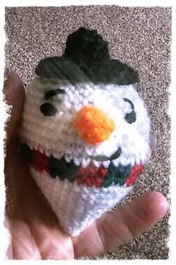 Snowman Tree Ornament or Keychain Made to Order